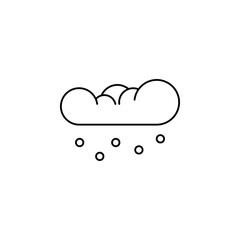 Hail storm meteorology icon. Element of natural disaster icon