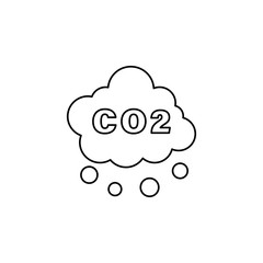 Co2 icon. Element of natural disaster icon