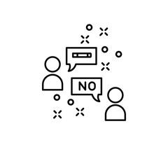 No smoking, avatars icon. Element of quit smoking icon