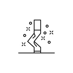 Cigarette, addict icon. Element of quit smoking icon