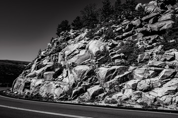 A Cliff Of  Boulders In Rocky Mountain National Park