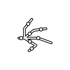 Tamp station icon. Element of train station icon