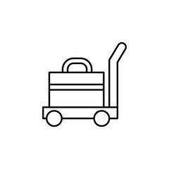 Luggage baggage icon. Element of train station icon