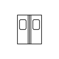 Door train icon. Element of train station icon