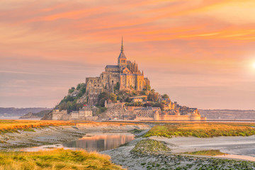 Fototapeta na wymiar Mont Saint-Michel in France