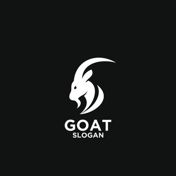 goat logo icon design vector
