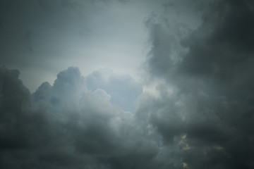 Sky and clouds before raining