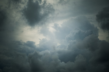 Sky and clouds before raining