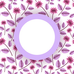 Floral card template