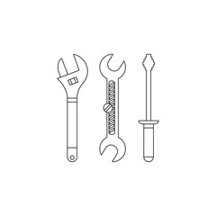 tools production icon. Element of production for mobile concept and web apps icon. Outline, thin line icon for website design and development, app development