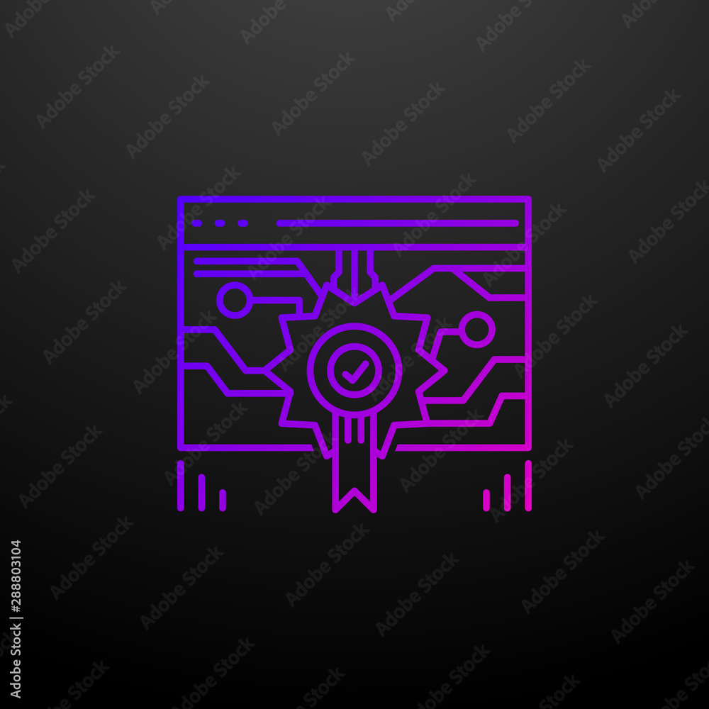 Poster website quality nolan icon. elements of web development set. simple icon for websites, web design, m