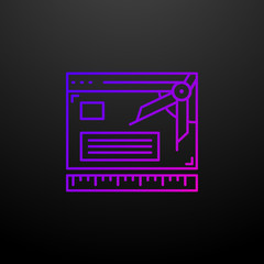 Create prototype nolan icon. Elements of web development set. Simple icon for websites, web design, mobile app, info graphics