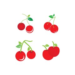 Cherry logo vector template