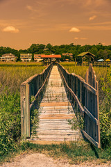 Pawleys Island beach bridges South Caroline