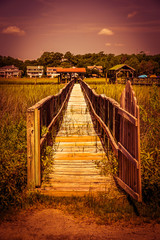 Pawleys Island beach bridges South Caroline