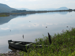 boat on lake