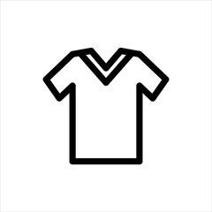 Shirt fashion Icon with flat line style icon for web site design, logo, app, UI isolated on white background