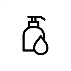 Bath Soap Icon with flat line style icon for web site design, logo, app, UI isolated on white background