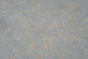 Close up texture of grey color painting on cement wall.
