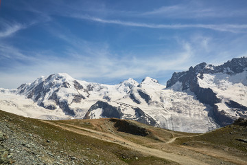 Fototapeta na wymiar Gornergrat Panorama Glacier