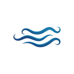 Ocean Water Waves logo Design Vector Template illustrations