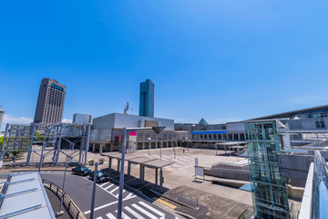 Naklejka premium 幕張新都心の風景