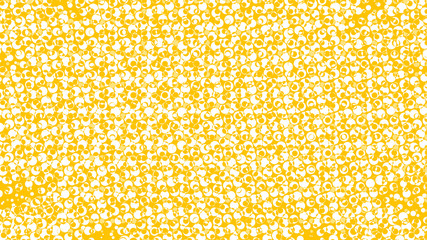 Yellow mosaic on white background