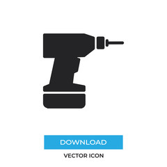 Drill vector icon, simple sign for web site and mobile app.