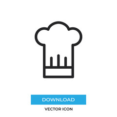 Chef hat vector icon, simple sign for web site and mobile app.