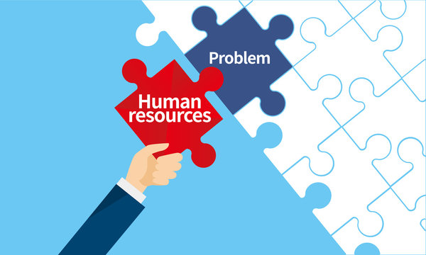 人的資源のパズルイメージ