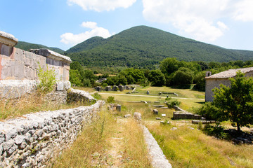 Fototapeta na wymiar Carsulae is an archaeological site in the region of Umbria in central Italy