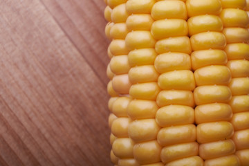 Photo of yellow corn background, abstract backgrounds, harvest season, healthy organic nutrition, maize cob, golden textured wallpaper, fresh prepared grain, tasty vegetable, vegetarian meal