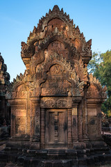 Naklejka premium Banteay Srei is a Hindu temple dedicated to Shiva in Angkor, Cambodia