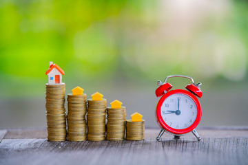 Plants and coins for watering can be used to guide financial growth 