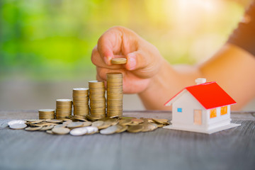 Plants and coins for watering can be used to guide financial growth 