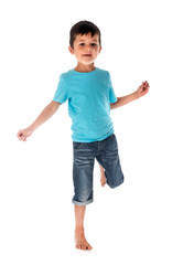 child in studio
