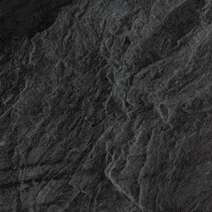 Dark grey black slate background or texture. black stone