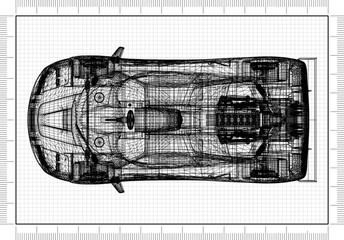 Sports Car Blueprint