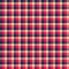 Gingham seamless red and black pattern. Texture for plaid, tablecloths, clothes, shirts,dresses,paper,bedding,blankets,quilts and other textile products. Vector Illustration EPS 10