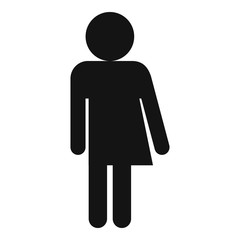 Fototapeta na wymiar Pride woman icon. Simple illustration of pride woman vector icon for web design isolated on white background