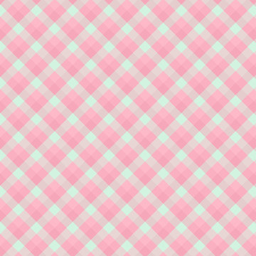 Gingham seamless light red pattern. Texture for plaid, tablecloths, clothes, shirts,dresses,paper,bedding,blankets,quilts and other textile products. Vector Illustration EPS 10