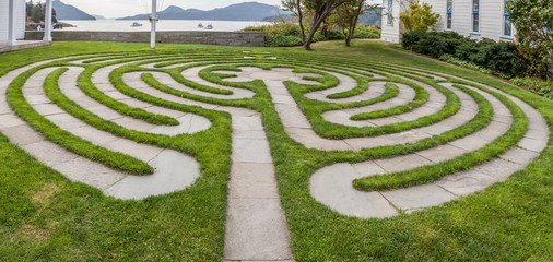 labyrinth on waterfront