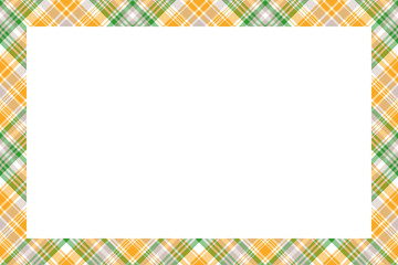 Rectangle borders and Frames vector. Border pattern geometric vintage frame design. Scottish tartan plaid fabric texture. Template for gift card, collage, scrapbook or photo album and portrait.