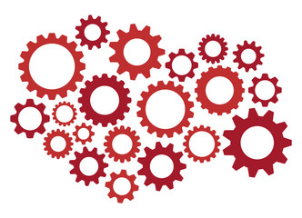 Gearwheel assembly representing an organizing mechanism