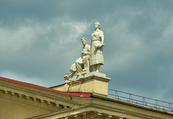 Fototapeta premium Minsk, Belarus.Independence Avenue,