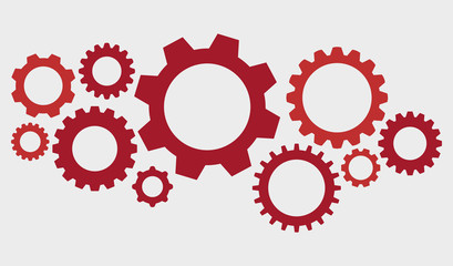 Gearwheel assembly representing an organizing mechanism