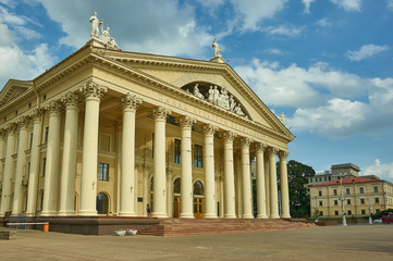 Fototapeta na wymiar Minsk, Belarus. Sculptural group