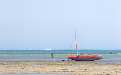 Obraz premium Fishing boats on the beach