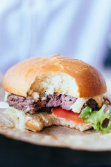 burger, hamburger, bread, cheeseburger, fast