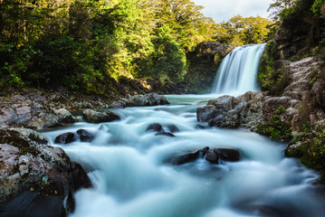 Beautiful Tawhai Falls in Tongariro National Park, New Zealand